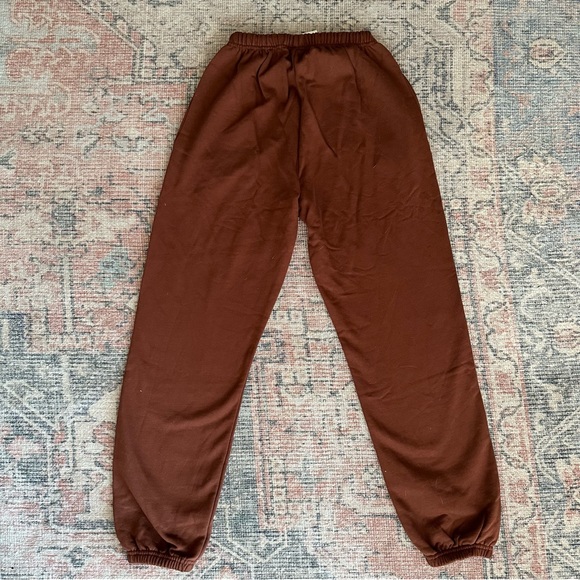 Holiday Logo Track Pant in Brown with Happy Hawaii Logo - Picture 2 of 3